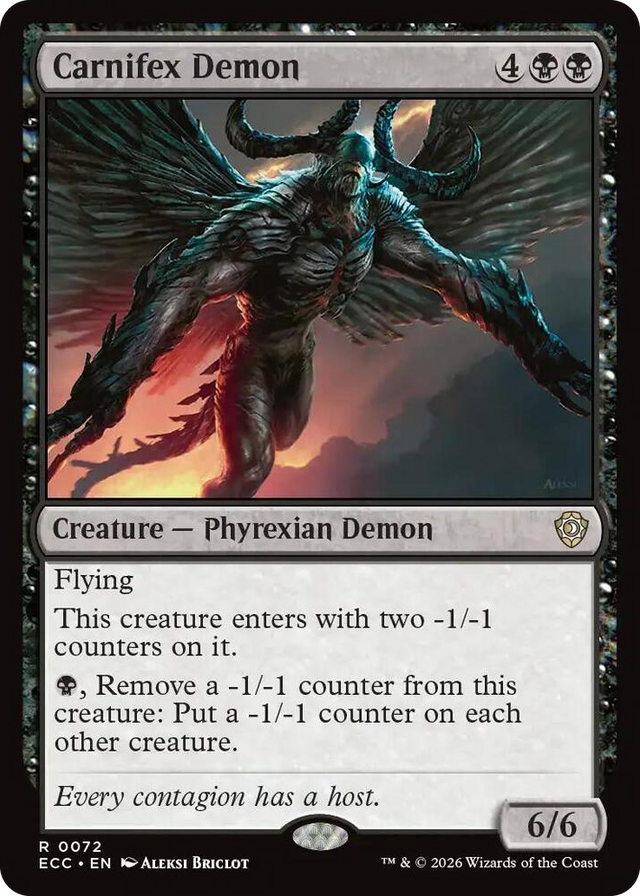 0072 Carnifex Demon R Commander: Lorwyn Eclipsed
