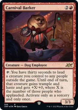 0388 Carnival Barker (Galaxy Foil) R Unfinity