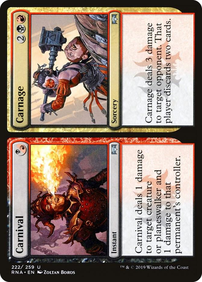 0222 Carnival // Carnage U Ravnica Allegiance