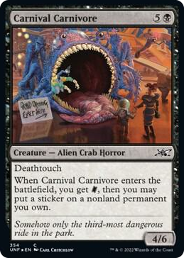 0354 Carnival Carnivore (Galaxy Foil) C Unfinity