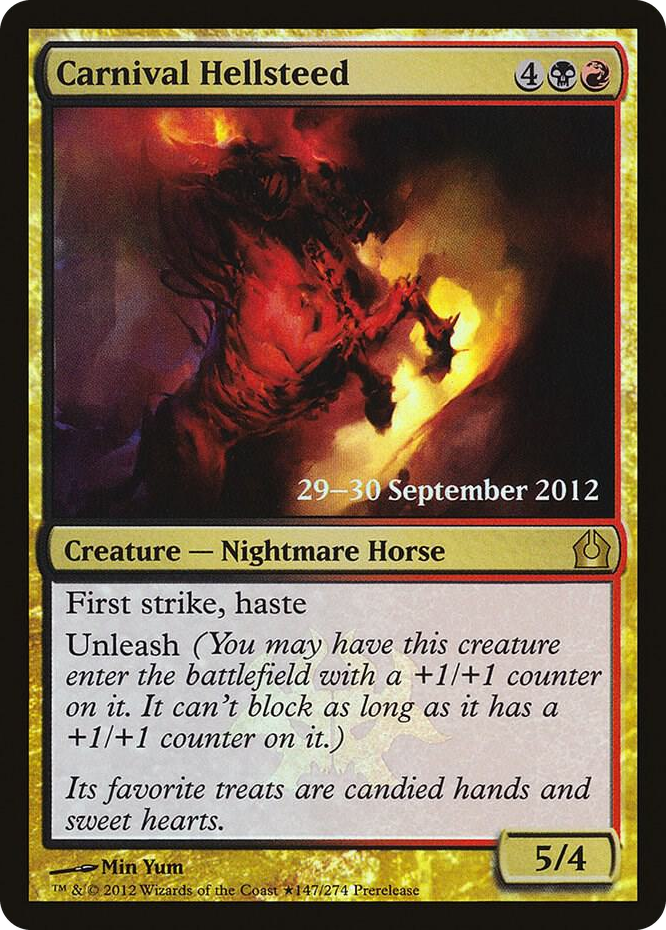 Carnival Hellsteed #147 P - Prerelease Cards Pokemon card