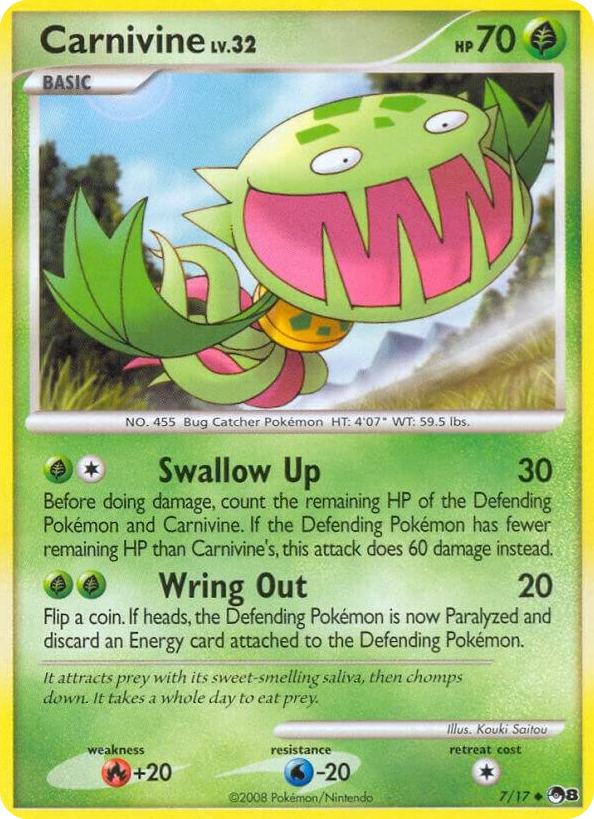 0007 Carnivine Uncommon POP Series 8