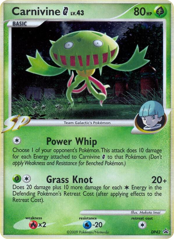 DP042 Carnivine G - DP42 Promo Diamond and Pearl Promos