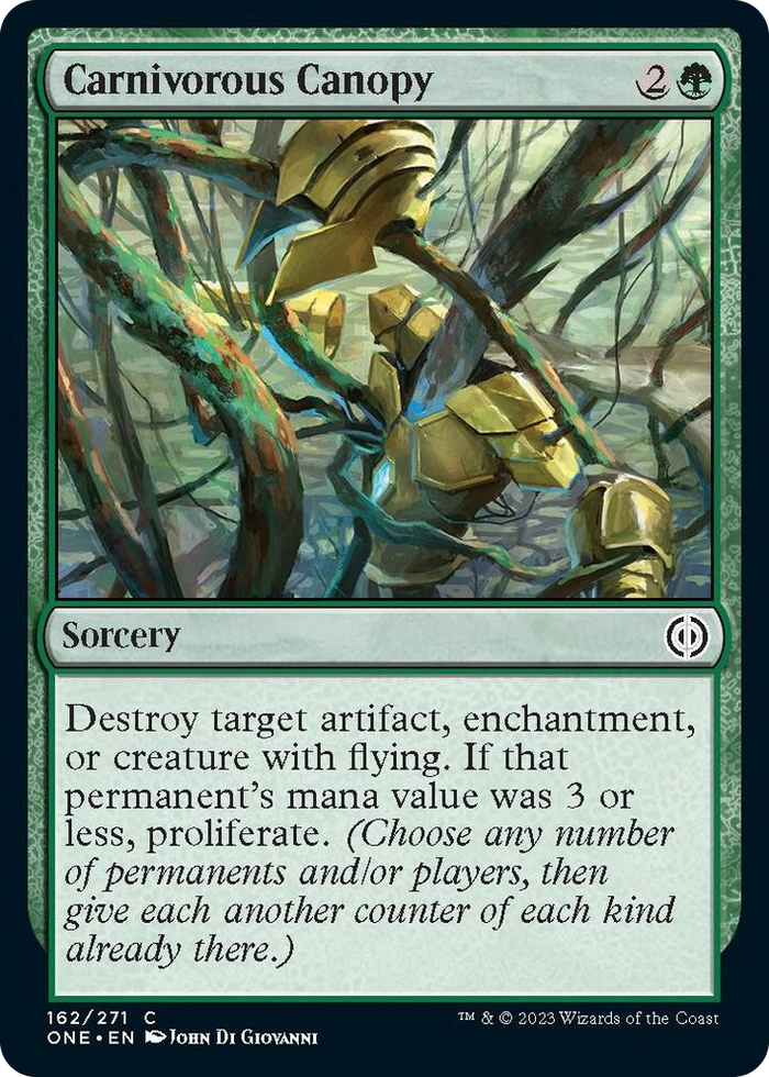 Carnivorous Canopy #162 C - Phyrexia: All Will Be One Pokemon card