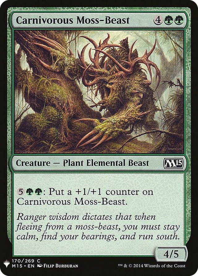 0170 Carnivorous Moss-Beast C The List Reprints