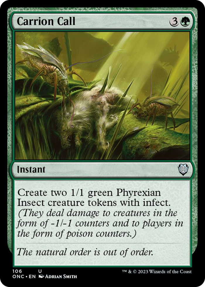 Carrion Call #106 U - Commander: Phyrexia: All Will Be One Pokemon card