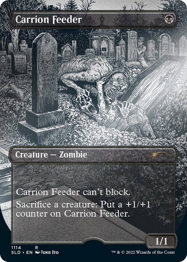 1114 Carrion Feeder (Borderless) (Foil Etched) R Secret Lair Drop Series