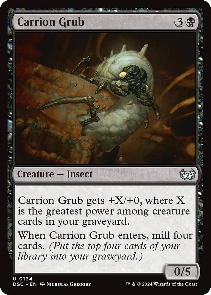 0134 Carrion Grub U Commander: Duskmourn: House of Horror