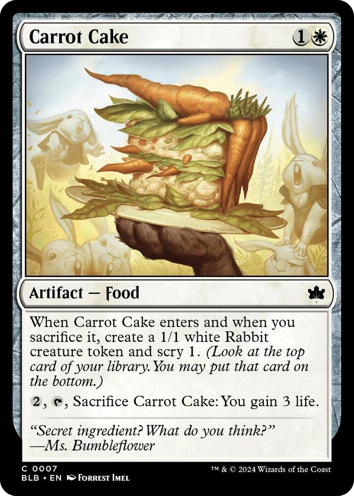 0007 Carrot Cake C Bloomburrow