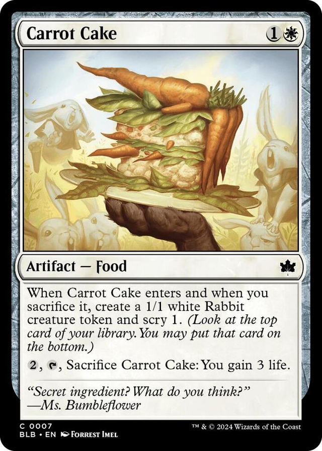 0007 Carrot Cake C Bloomburrow