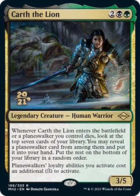 Carth the Lion #189 R - Prerelease Cards Pokemon card