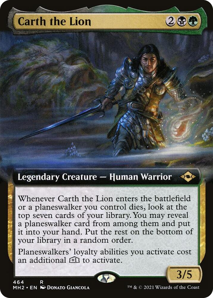 0464 Carth the Lion (Extended Art) R Modern Horizons 2