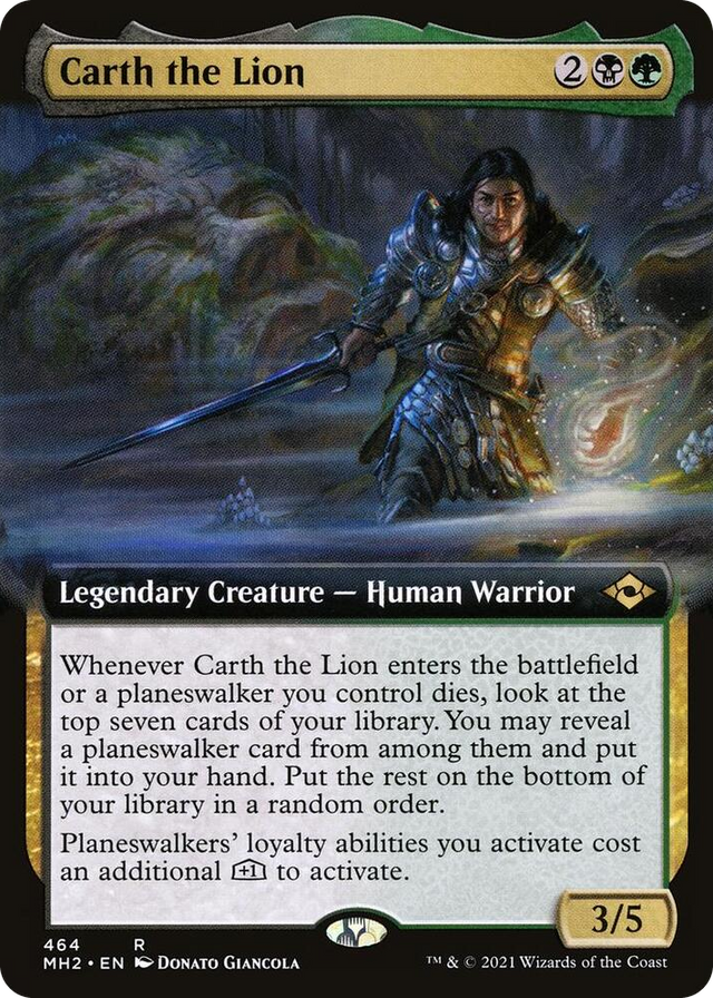 0464 Carth the Lion (Extended Art) R Modern Horizons 2