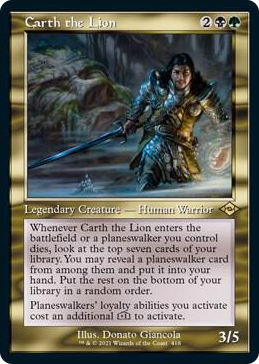 0418 Carth the Lion (Retro Frame) (Foil Etched) R Modern Horizons 2