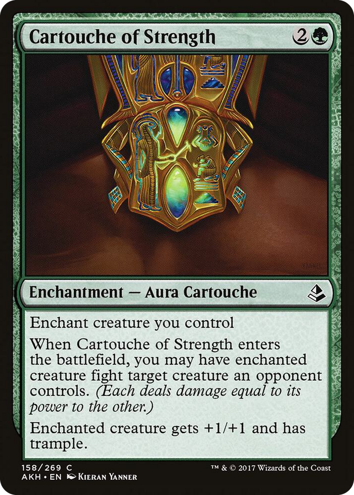Cartouche of Strength #158 C - Amonkhet Pokemon card