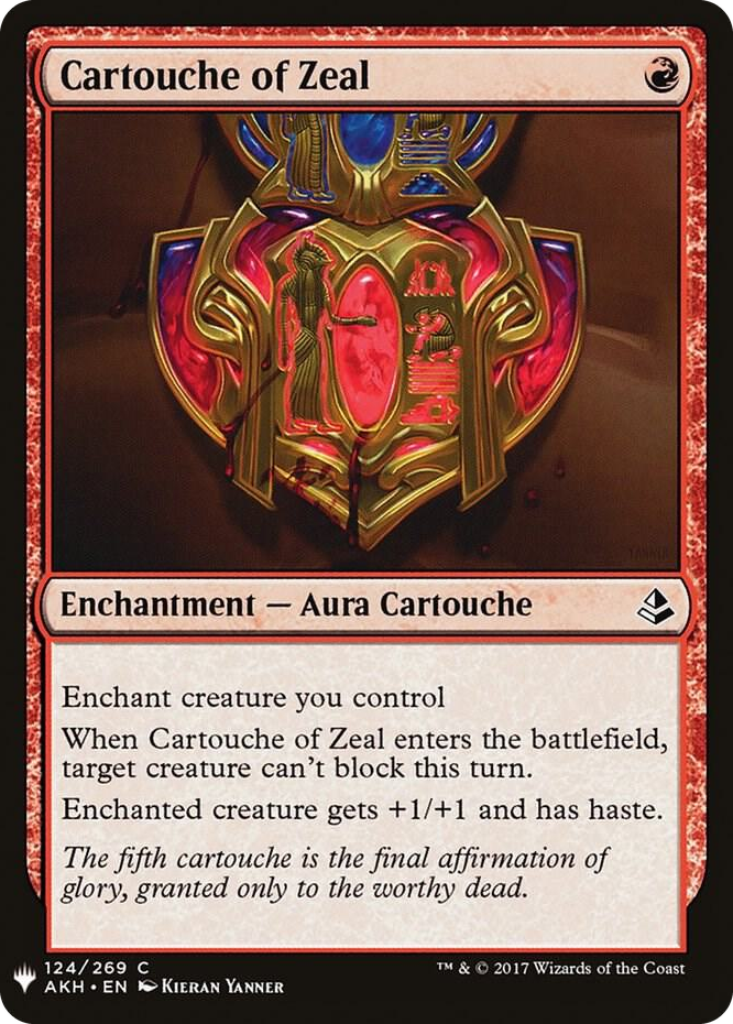 Cartouche of Zeal #124 C - The List Reprints Pokemon card