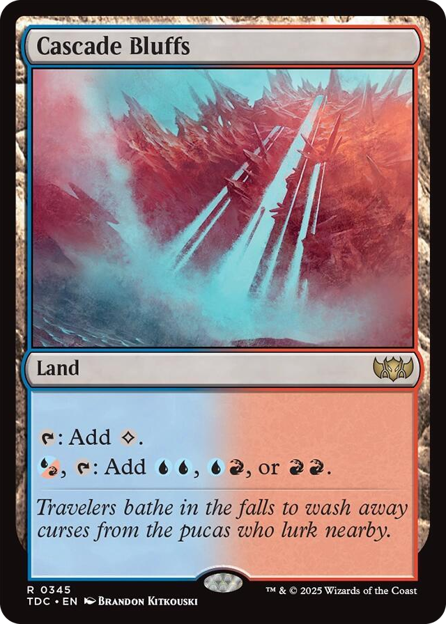 0345 Cascade Bluffs R Commander: Tarkir: Dragonstorm