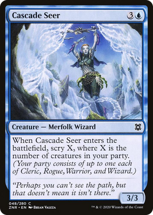 0048 Cascade Seer C Zendikar Rising