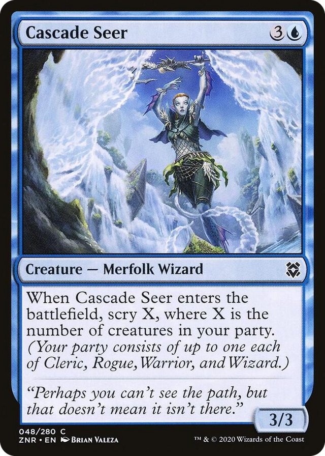 0048 Cascade Seer C Zendikar Rising