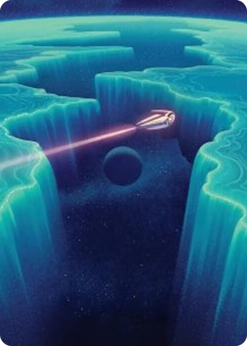 0050 Cascading Cataracts Art Card (50/54) S Art Series: Edge of Eternities
