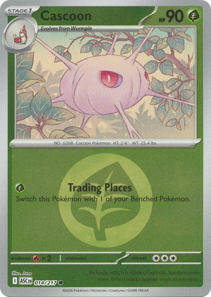 0014 Cascoon (Energy Symbol Pattern) Common Ascended Heroes