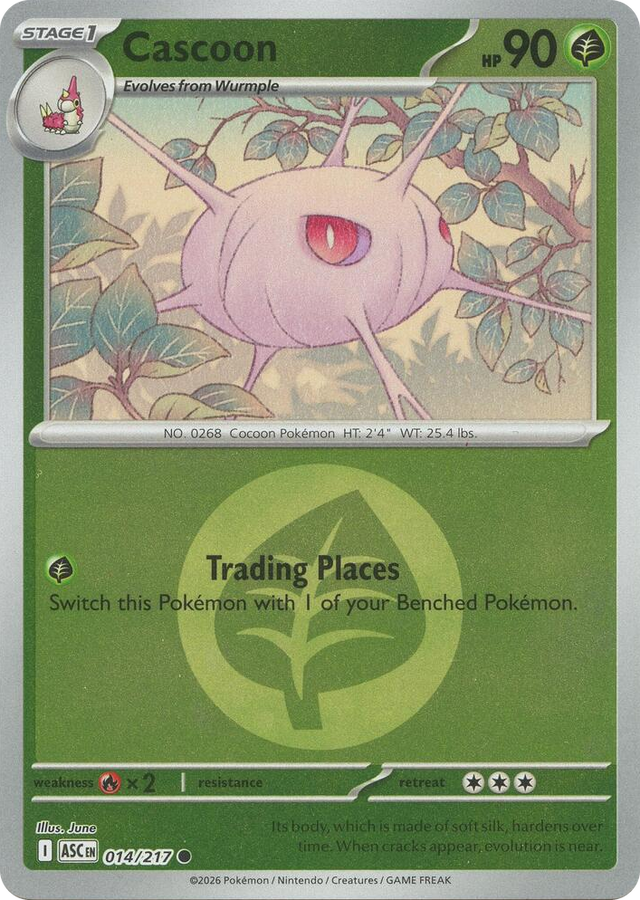 0014 Cascoon (Energy Symbol Pattern) Common Ascended Heroes