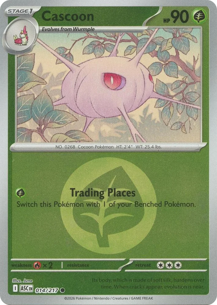 0014 Cascoon (Energy Symbol Pattern) Common Ascended Heroes