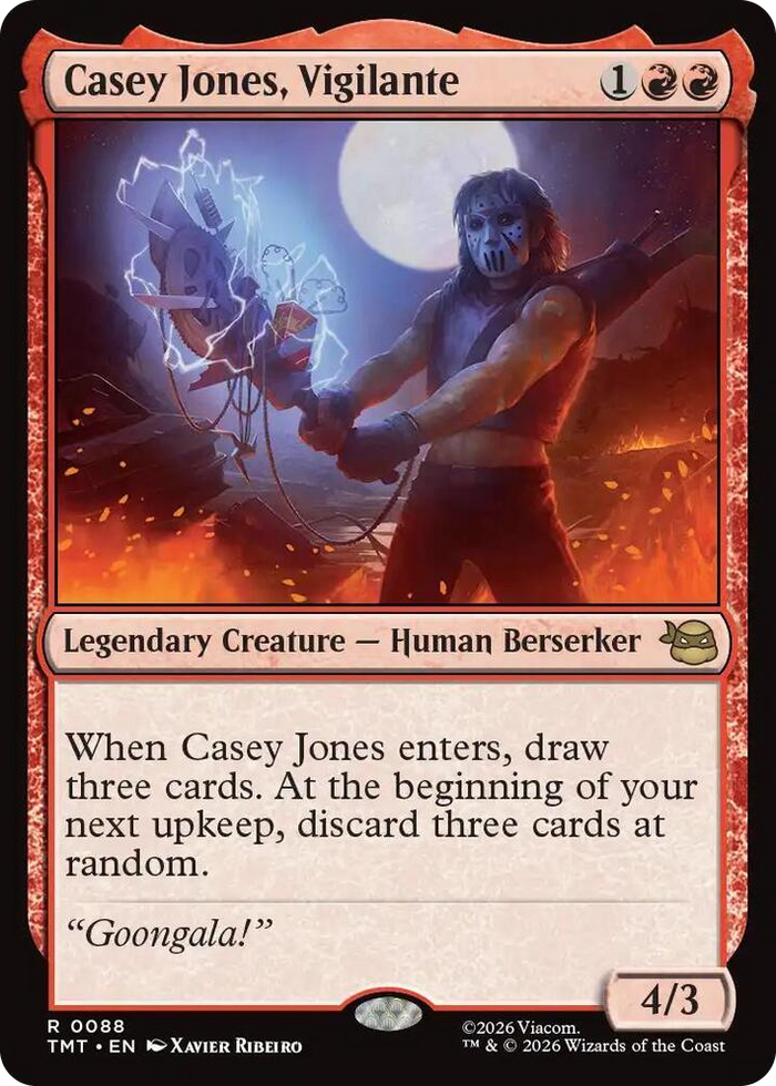 Casey Jones, Vigilante #88 R - Teenage Mutant Ninja Turtles Pokemon card