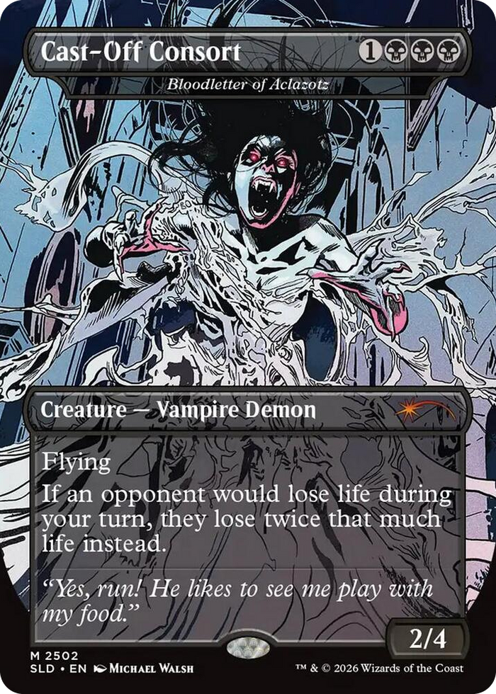 Cast-Off Consort - Bloodletter of Aclazotz #2502 M - Secret Lair Drop Series Pokemon card