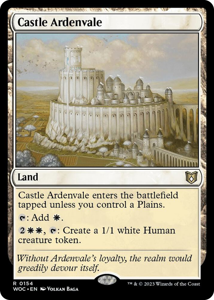 Castle Ardenvale #154 R - Commander: Wilds of Eldraine Pokemon card