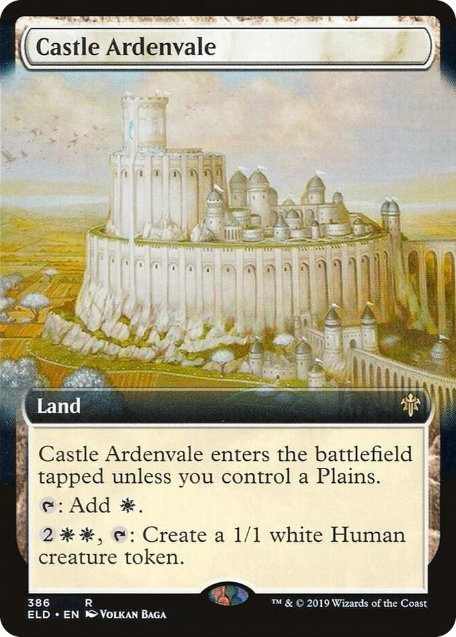 0386 Castle Ardenvale (Extended Art) R Throne of Eldraine