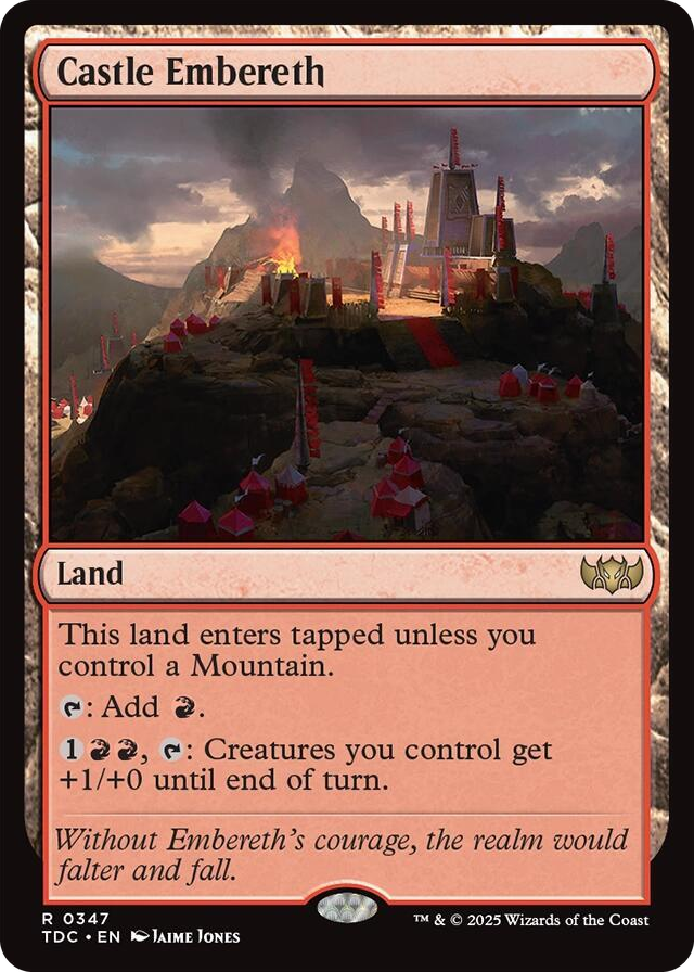 0347 Castle Embereth R Commander: Tarkir: Dragonstorm
