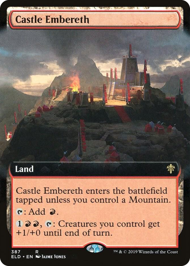 0387 Castle Embereth (Extended Art) R Throne of Eldraine