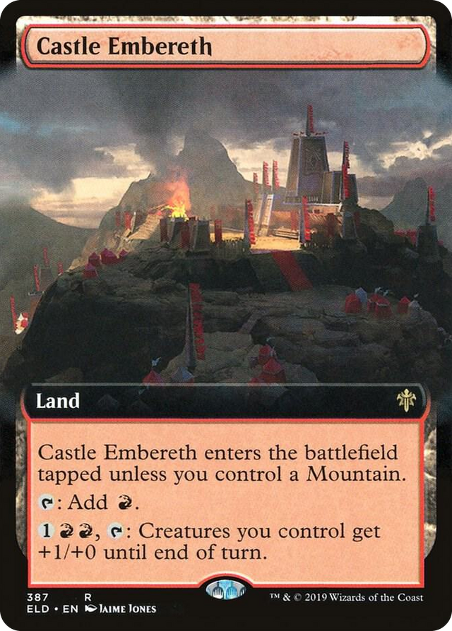 0387 Castle Embereth (Extended Art) R Throne of Eldraine