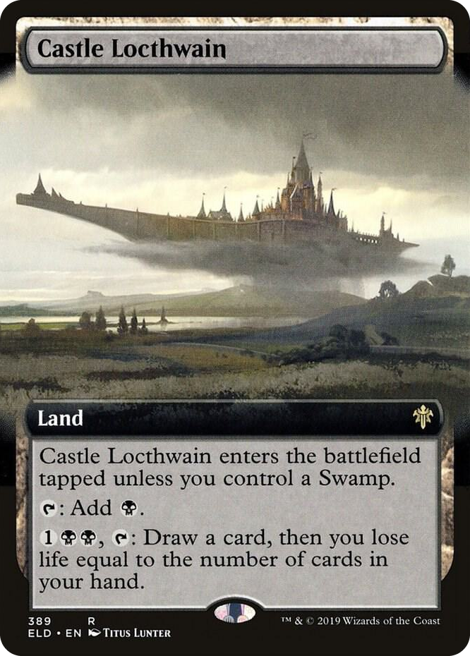0389 Castle Locthwain (Extended Art) R Throne of Eldraine