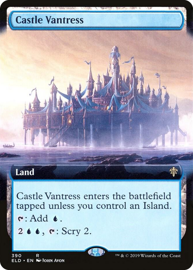 0390 Castle Vantress (Extended Art) R Throne of Eldraine