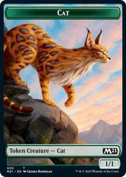 0020 Cat (020) // Dog Double-Sided Token T Core Set 2021