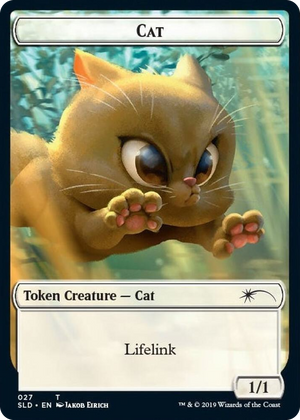 0027 Cat (027) // Cat (028) Double-sided Token T Secret Lair Drop Series