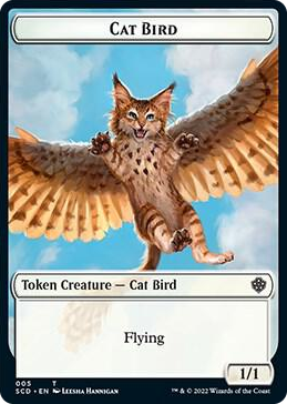 0005 Cat Bird // Thopter Double-Sided Token T Starter Commander Decks