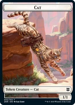 0002 Cat // Construct Double-Sided Token T Zendikar Rising