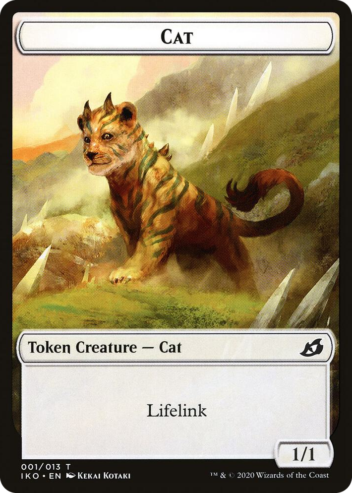 0001 Cat // Human Soldier (005) Double-Sided Token T Lair of Behemoths