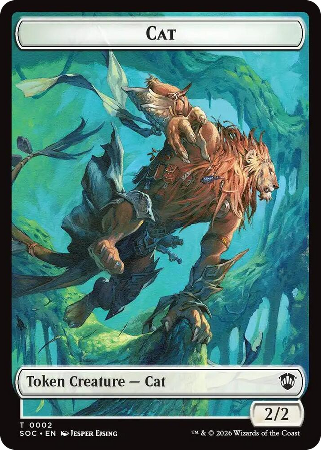 0002 Cat // Inkling (0022) Double-Sided Token T Commander: Secrets of Strixhaven
