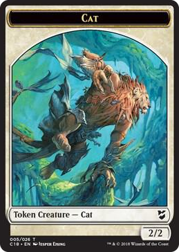 0005 Cat // Soldier Double-Sided Token T Commander 2018