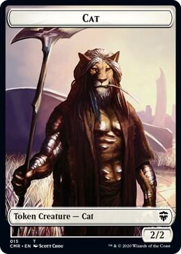 0015 Cat // Soldier Double-Sided Token T Commander Legends