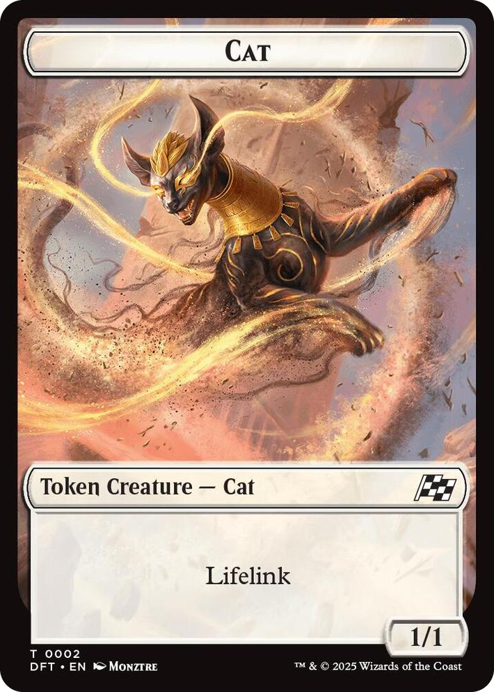 0002 Cat // Thopter (0010) Double-Sided Token T Aetherdrift