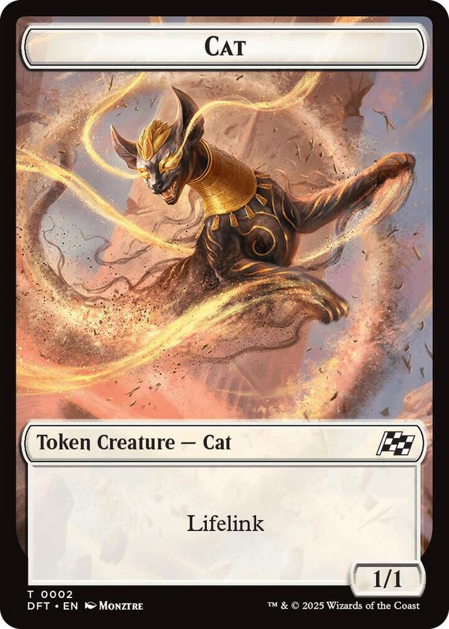 0002 Cat // Thopter (0010) Double-Sided Token T Aetherdrift