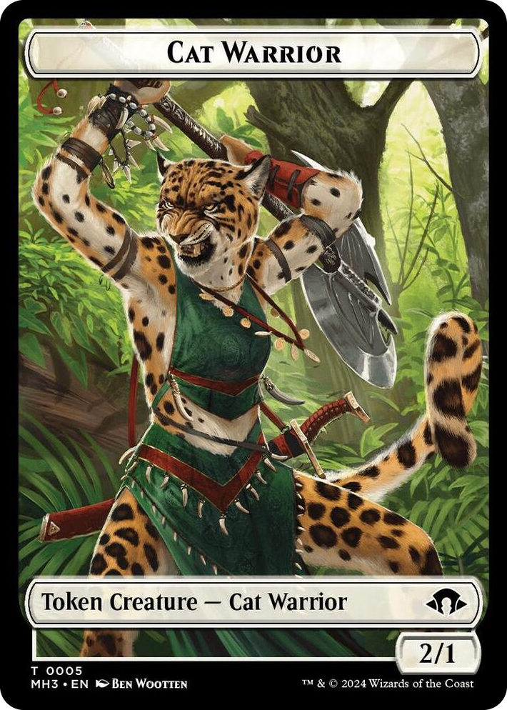 0005 Cat Warrior Token T Modern Horizons 3