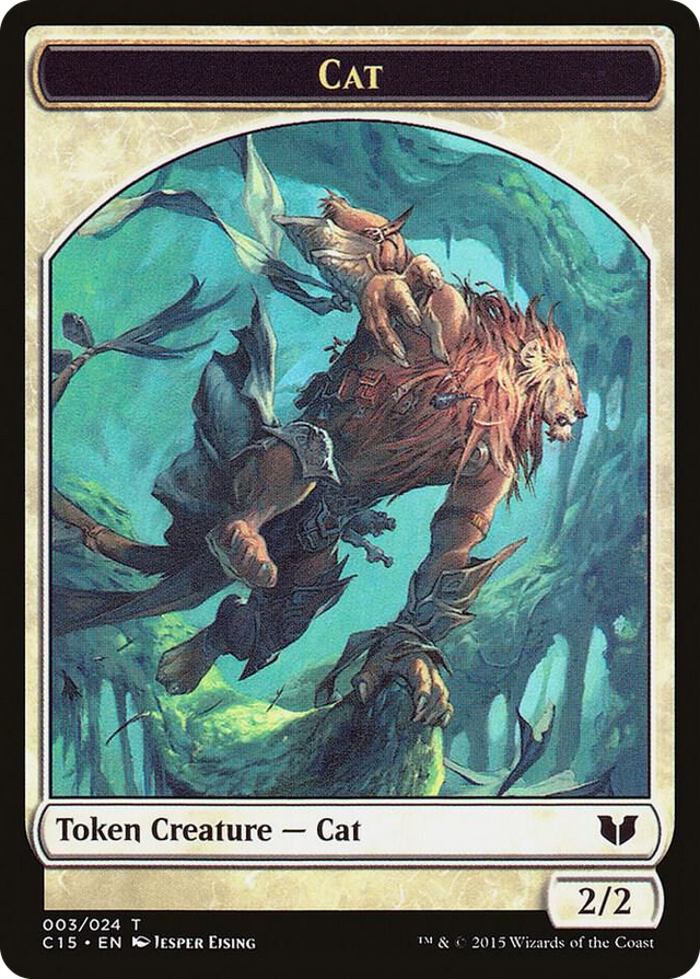 0003 Cat // Zombie Double-Sided Token T Commander 2015