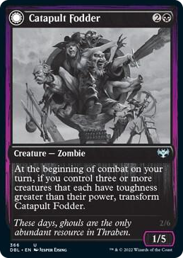 Catapult Fodder #366 U - Innistrad: Double Feature Pokemon card
