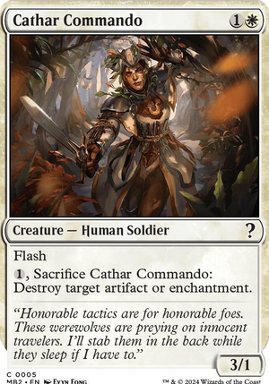 0005 Cathar Commando (White Border) C Mystery Booster 2